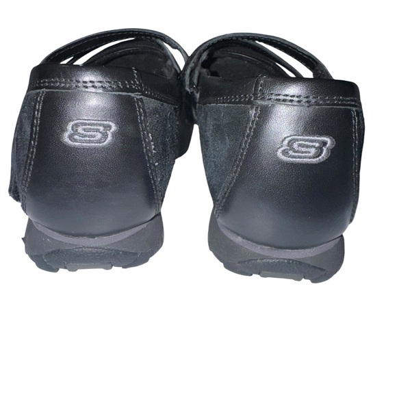 Skechers Womens 7.5 Black Mary Jane Comfort Work Casual Flats Shoes - Picture 3 of 5